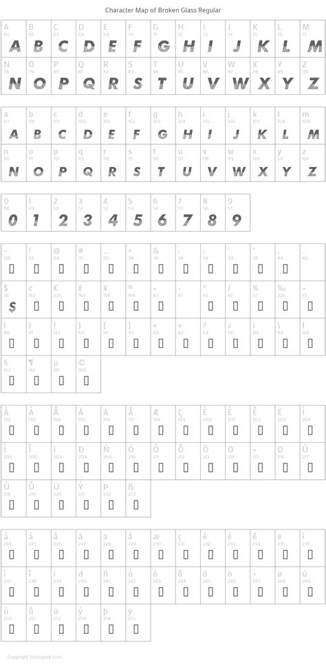 Broken Glass Font : Download For Free, View Sample Text, Rating And ...