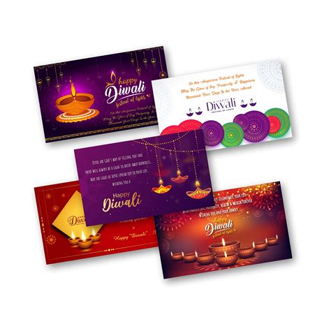 Buy INFISTYLE Diwali Best Wishes Greeting Cards Happy Diwali Cards ...