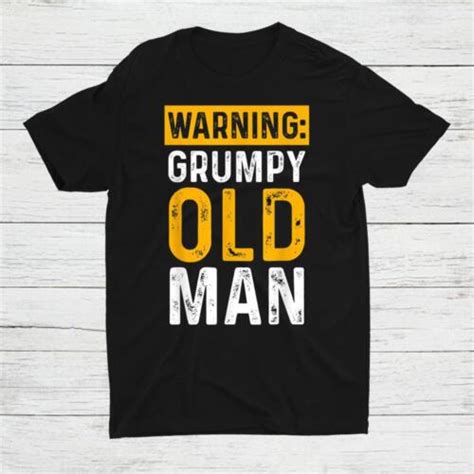 Warning Grumpy Old Man Retro Vintage Unisex T Shirt S 5xl Ebay