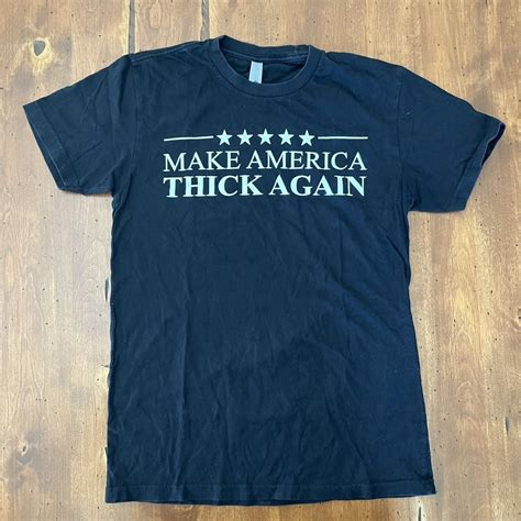 Make America Thick Again Dato Apparel Funny Gym Workout T Shirt Women's ...