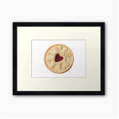 Jammie Dodger Framed Art Print For Sale By Treaclejack Redbubble