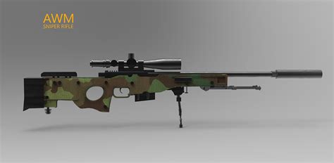 3D MODEL AWM POSTER on Behance