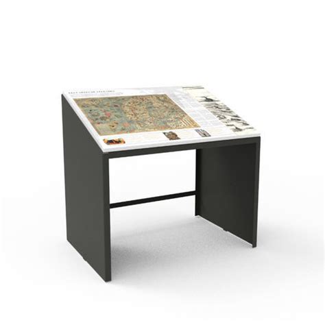 Thermo Lacquered Steel Orientation Table Artsteel Empreinte