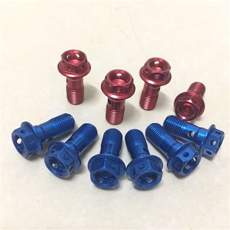 Universal Motorcycle Titanium Alloy Banjo Bolt Oil Drain Screw Hollow