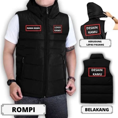 Jual Rompi Custom Suka Suka Motor Ojol Komunitas Organisasi Pemilu Partai Sablon Shopee Indonesia