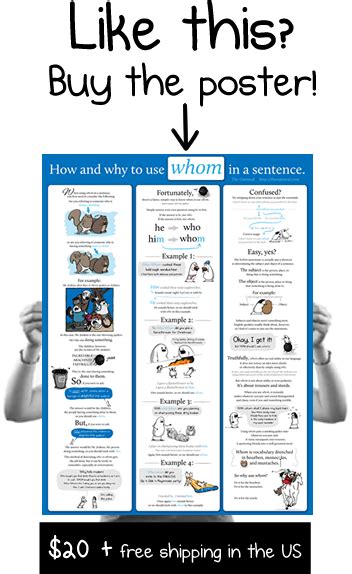 How and why to use whom in a sentence - The Oatmeal