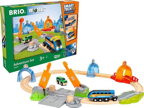 BRIO World Smart Tech Sound Adventure Battery Powered Train Set For