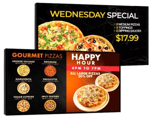 Digital Menu Boards For Pizza Shops Netvisual Digital Signage Solutions