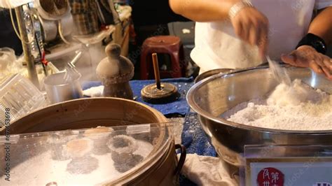 Street Food At Raohe Street Night Market It Is One Of The Famous Night