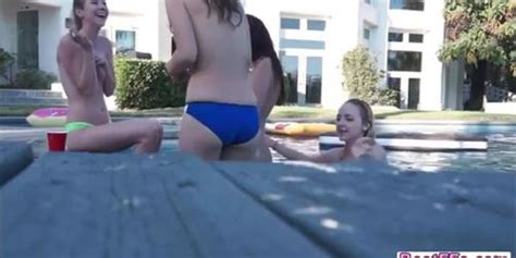 Nice Rough Pussy Banging By The Pool With Teens Tnaflix