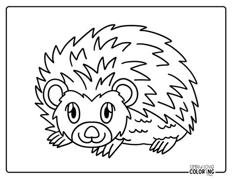 Hedgehog Coloring Pages (Free PDF Printables) - Simply Love Coloring