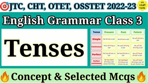 Otet Jtc Osstet Cht Tenses English Grammar Class