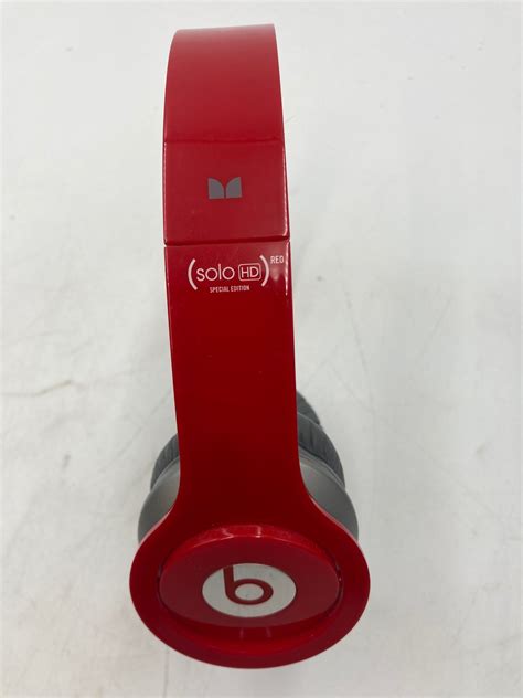 Beats By Dr Dre Solo Hd Special Edition Headphones Red Working Used