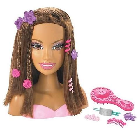 Big Barbie Doll Hair Barbie Styling Head African American Coming