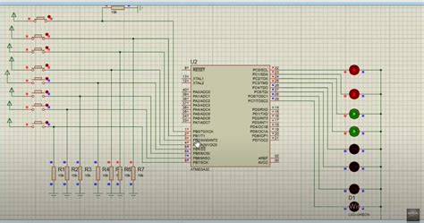 Port Logic In Atmega Using Atmel Studio And Proteus