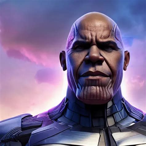 Barack Obama Cast As Thanos Still From Marvel Movie Stable