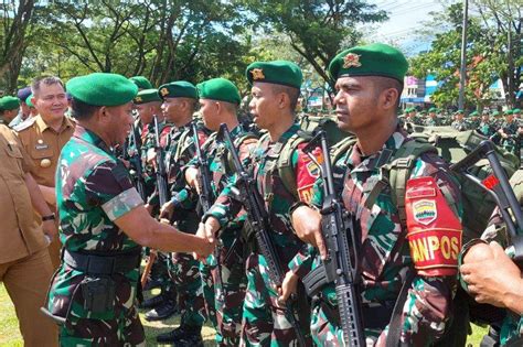 1 200 Personel Satgas Pamtas TNI AD Tiba Di Sorong Jubi Papua