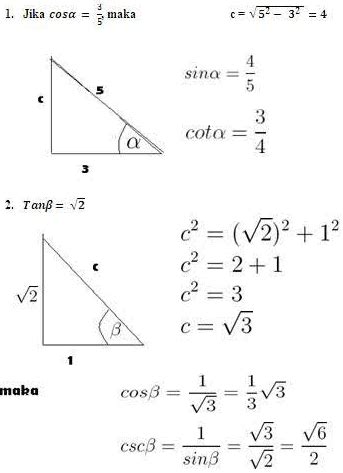 Contoh Soal Perbandingan Trigonometri Pada Grafik Fungsi Trigonometri | pembahasan soal psikotes