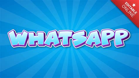 WhatsApp | Efecto Divertido Dibujos Animados | Generador de Efectos de Texto