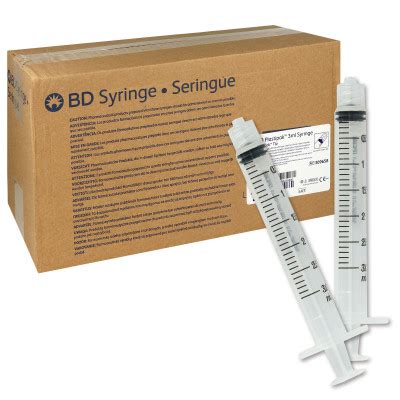 BD Syringe Plastipak Einmal Spritze Zentrisch Luer Lock 3 Ml X 200