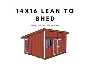 Lean To Shed Fi Myoutdoorplans