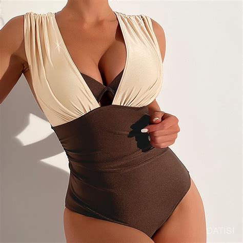 New Covered Belly Swimsuit Women S Sexy Lacing Hollow Bikini Beach Hot Spring One Piece