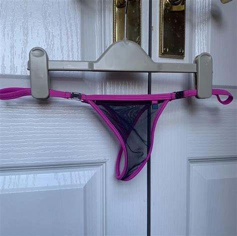 Microminimus By Wicked Weasel Sheer Maya Thong Bikini Bottom M Picclick Uk