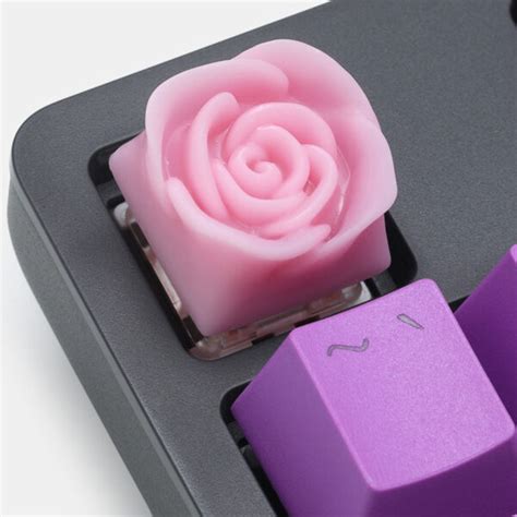 Capsmiths Artisan Keycap Sakura Rose 1upkeyboards