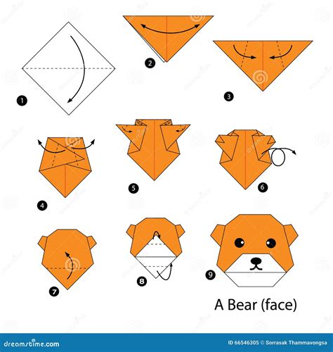 Origami Bear Instructions