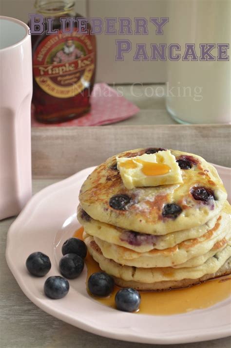 Blueberry Pancake Pancakes Aux Myrtilles Myrtille Recette Blog