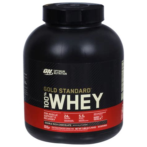 Optimum Nutrition Gold Standard 100 Whey 24g Protein Powder Double Rich Chocolate Shop Diet