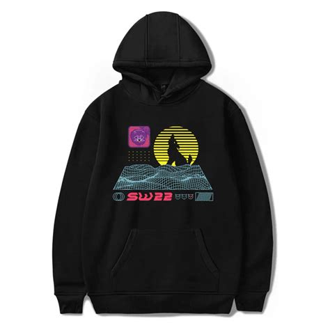 Sssniperwolf Synthwave Hoodie Women Men Hooded Sweatshirt Casual