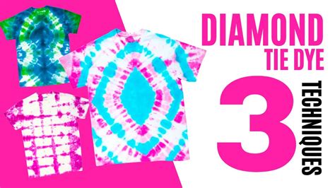 How To Tie Dye Diamond Pattern Try These 3 Easy Techniques Youtube