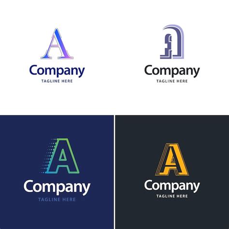 Lettre A Big Logo Pack Design Cr Ation De Logos Modernes Et Cr Atifs