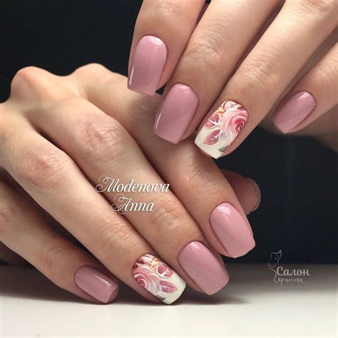 Pin by Серафима on Дизайн ногтей | Rose nails, Pink nails, Bride nails