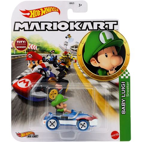 Baby Luigi Sneeker Mario Kart Hot Wheels