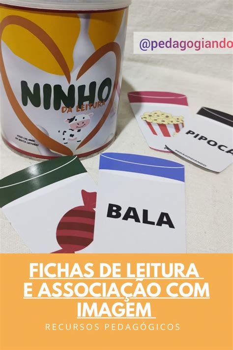 Fichas De Leitura E Associa O Imagem Leitura Educa O Infantil