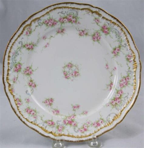 Theodore Haviland Limoges Schleiger Luncheon Plate Dbl Gold