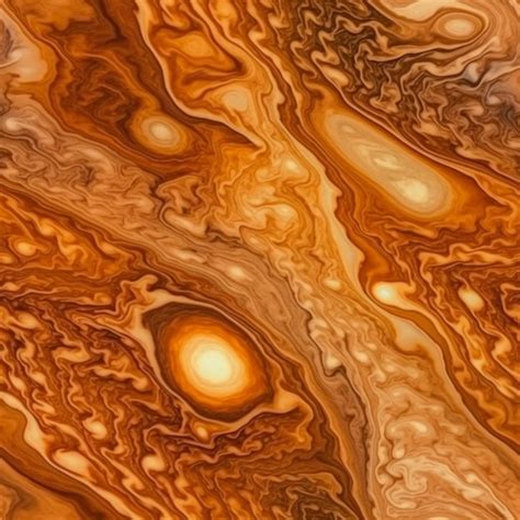 Premium AI Image | Jupiter Surface Seamless Texture Planet Gas Giant Atmospheric Storms Swirling ...