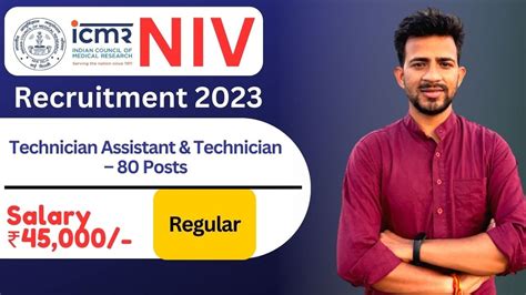 Icmr Niv Recruitment Icmr Niv Recruitment Notification