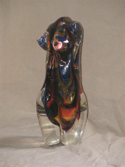 Nude Beauty Glass Girl S Torso Figurine Statue ArtParkS