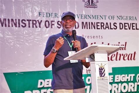 Step Down Retreat Alake Unveils Strategies For Solid Minerals