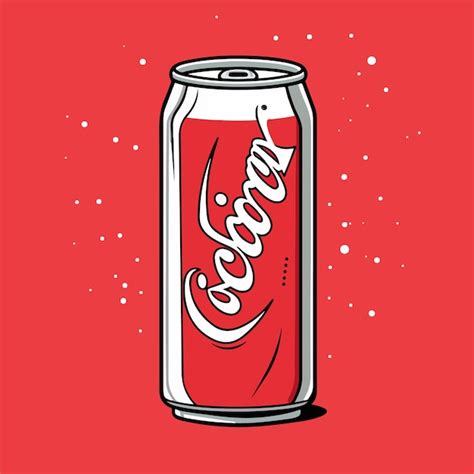 Premium Vector | A can of coke clipart