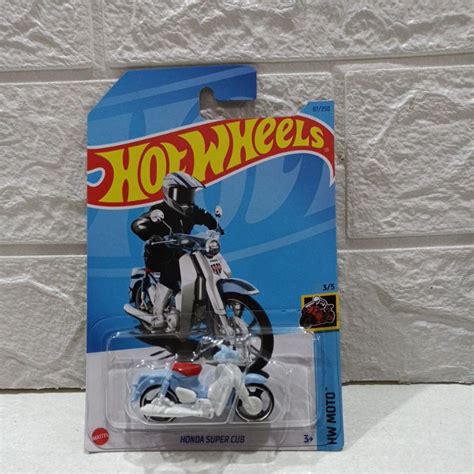 Jual HOT WHEELS HONDA SUPER CUB CUSTOM BIRU Shopee Indonesia