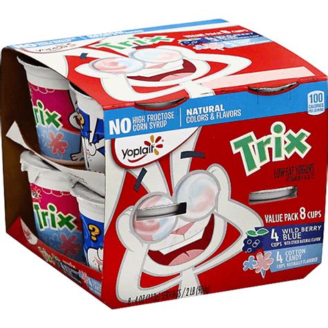 Yoplait Trix Yogurt 8 Pack, Cotton Candy | Yogurt | Foodtown