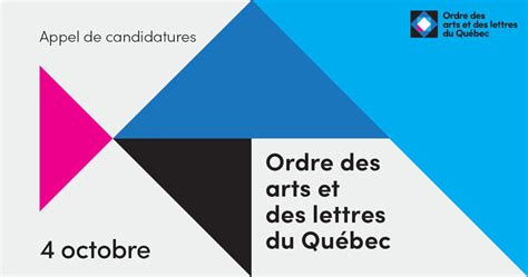 Ordre Des Arts Et Des Lettres Du Québec Conseil Des Arts Et Des