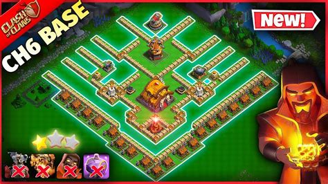 New Best Capital Hall 6 Ch6 Base Layout Capital Peak 6 Cp6 Base Design Clash Of Clans