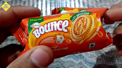 Sunfeast Bounce Orange Cream Biscuits Orange Cream Biscuits Youtube