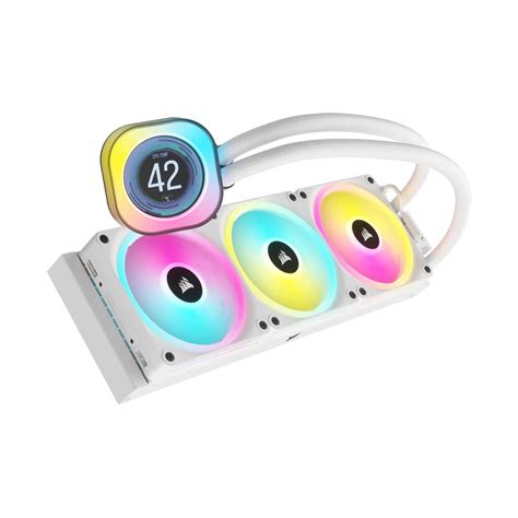 Corsair ICUE Link LCD H150i White RGB Performance Liquid CPU Cooler