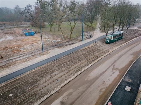 Łódź Tramwaj testowy na Wojska Polskiego Transport Publiczny